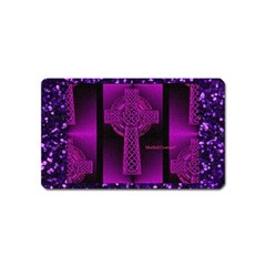 Purple Celtic Cross Magnet (name Card)