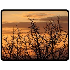 Colorful Sunset Double Sided Fleece Blanket (large)  by picsaspassion
