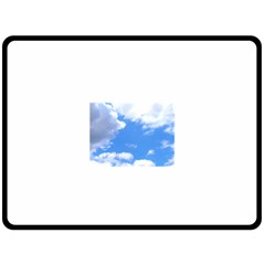 Clouds And Blue Sky Double Sided Fleece Blanket (large)  by picsaspassion