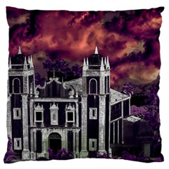 Fantasy Tropical Cityscape Aerial View Standard Flano Cushion Case (two Sides)