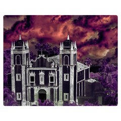 Fantasy Tropical Cityscape Aerial View Double Sided Flano Blanket (medium)  by dflcprints