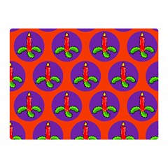 Christmas Candles Seamless Pattern Double Sided Flano Blanket (mini)  by Amaryn4rt