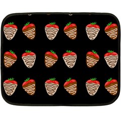 Chocolate Strawberies Double Sided Fleece Blanket (mini)  by Valentinaart