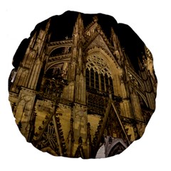 Cologne Church Evening Showplace Large 18  Premium Flano Round Cushions