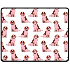 Dog Animal Pattern Double Sided Fleece Blanket (medium)  by Amaryn4rt