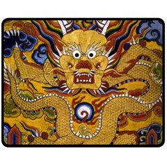 Chinese Dragon Pattern Double Sided Fleece Blanket (medium)  by Amaryn4rt