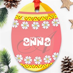 Easter Egg Hunter Oval Ornament by strawberrymilkstore8