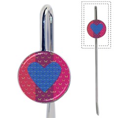Butterfly Heart Pattern Book Mark by Simbadda