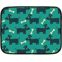 Happy Dogs Animals Pattern Fleece Blanket (mini) by Nexatart