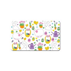 Cute Easter Pattern Magnet (name Card)
