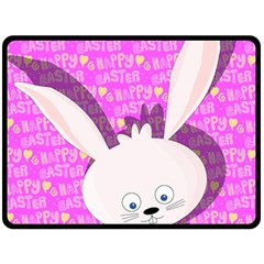 Easter Bunny  Double Sided Fleece Blanket (large)  by Valentinaart