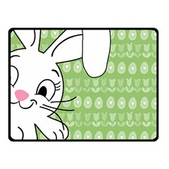 Easter Bunny  Double Sided Fleece Blanket (small)  by Valentinaart