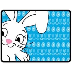 Easter Bunny  Double Sided Fleece Blanket (large)  by Valentinaart