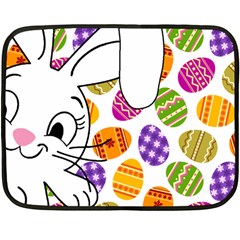Easter Bunny  Double Sided Fleece Blanket (mini)  by Valentinaart