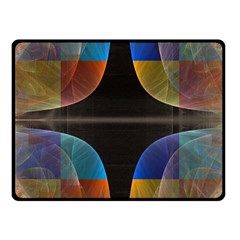 Black Cross With Color Map Fractal Image Of Black Cross With Color Map Fleece Blanket (small) by Nexatart