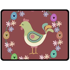 Easter Double Sided Fleece Blanket (large)  by Valentinaart