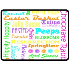 Easter Subway Blossoms Color Rainbow Chocolate Double Sided Fleece Blanket (large)  by Mariart