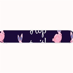 Rabbit Bunny Pink Purple Easter Animals Small Bar Mats by Mariart