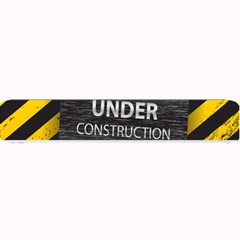 Under Construction Sign Iron Line Black Yellow Cross Small Bar Mats by Mariart