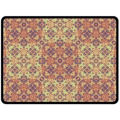 Vintage Ornate Baroque Double Sided Fleece Blanket (large)  by dflcprints