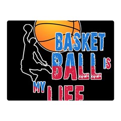 Basketball Is My Life Double Sided Flano Blanket (mini)  by Valentinaart