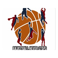 Basketball Never Stops Double Sided Flano Blanket (large)  by Valentinaart
