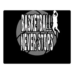 Basketball Never Stops Double Sided Flano Blanket (large)  by Valentinaart