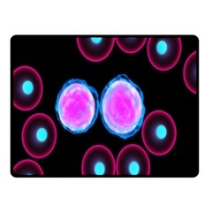 Cell Egg Circle Round Polka Red Purple Blue Light Black Double Sided Fleece Blanket (small)  by Mariart