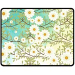 Springtime Scene Double Sided Fleece Blanket (Medium)  58.8 x47.4  Blanket Back