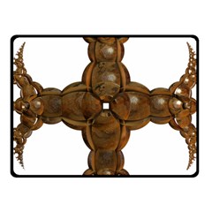 Cross Golden Cross Design 3d Fleece Blanket (small) by Nexatart