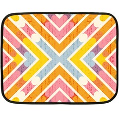Line Pattern Cross Print Repeat Double Sided Fleece Blanket (mini)  by Nexatart