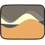 Wave Chevron Waves Material Double Sided Fleece Blanket (Mini)  35 x27  Blanket Back