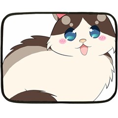 Ragdoll Cat For Life Double Sided Fleece Blanket (mini)  by Catifornia