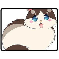 Ragdoll Cat For Life Double Sided Fleece Blanket (large)  by Catifornia