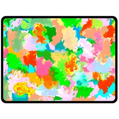 Colorful Summer Splash Double Sided Fleece Blanket (large)  by designworld65