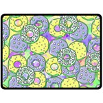 Donuts pattern Double Sided Fleece Blanket (Large)  80 x60  Blanket Back