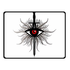 Inquisition Symbol Double Sided Fleece Blanket (small)  by Valentinaart