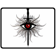 Inquisition Symbol Double Sided Fleece Blanket (large)  by Valentinaart