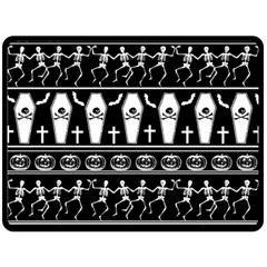 Halloween Pattern Double Sided Fleece Blanket (large)  by ValentinaDesign