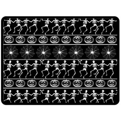 Halloween Pattern Double Sided Fleece Blanket (large)  by ValentinaDesign
