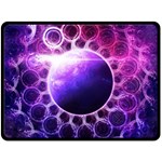 Beautiful Violet NASA Deep Dream Fractal Mandala Double Sided Fleece Blanket (Large)  80 x60  Blanket Back