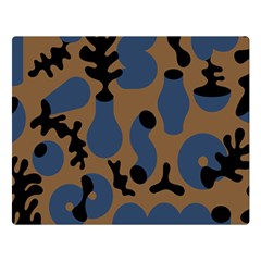 Superfiction Object Blue Black Brown Pattern Double Sided Flano Blanket (large)  by Mariart
