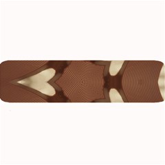 Chocolate Brown Kaleidoscope Design Star Large Bar Mats by yoursparklingshop