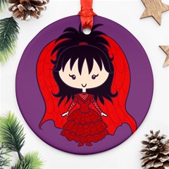 Lydia Deetz Bride Round Ornament by Ellador