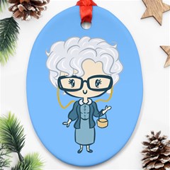 Sophia Oval Ornament by Ellador
