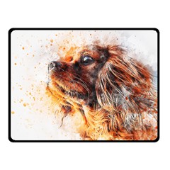 Dog Animal Pet Art Abstract Fleece Blanket (small) by Celenk