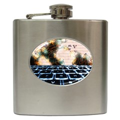 Ransomware Cyber Crime Security Hip Flask (6 Oz) by Celenk