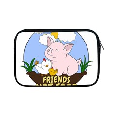 Friends Not Food - Cute Pig And Chicken Apple Ipad Mini Zipper Cases by Valentinaart