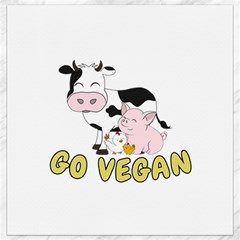 Friends Not Food - Cute Cow, Pig And Chicken Canvas 16  X 16  