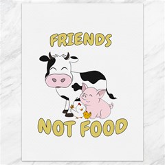 Friends Not Food - Cute Cow, Pig And Chicken Canvas 18  X 24  